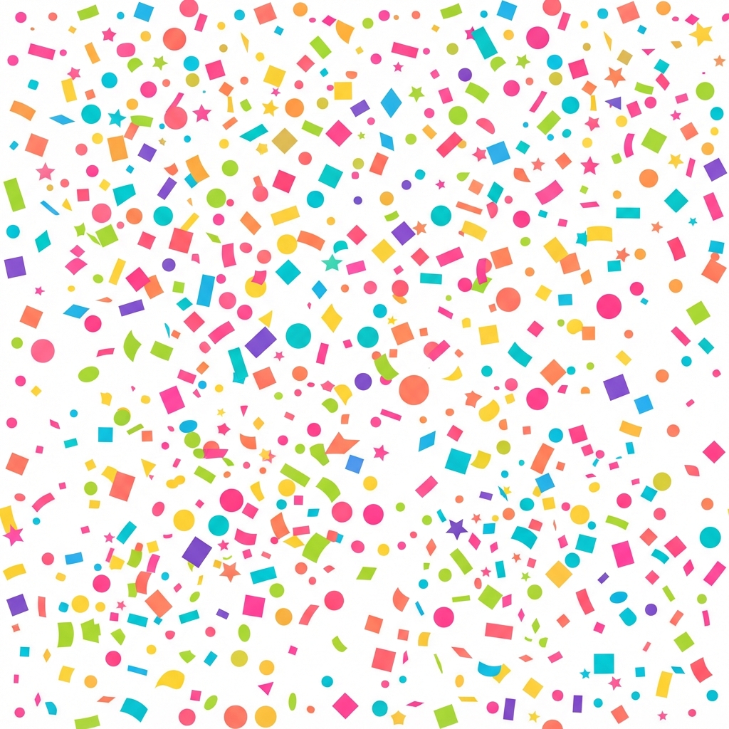 Imagen generada con Nano Banana 2: patrón de papel picado multicolor, ilustración vectorial vibrante